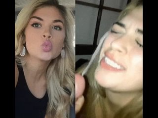 cumbitch gets her load | cumsluts | sperm porn | cum porn blonde cumslut facial
